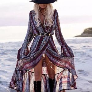 Boho Wrap Dress